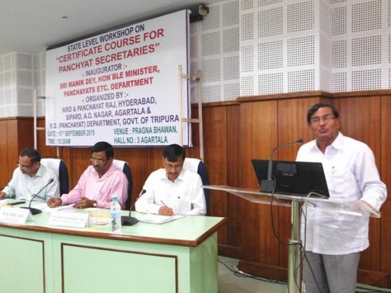 Workshop on Certificate Course for Panchayat Secretaries observed